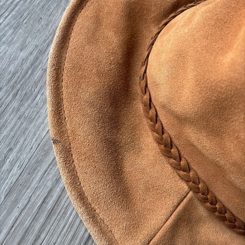 Free People Tennessee Suede Floppy Bucket Hat Boho Hippie Festival One Size - Picture 4 of 14